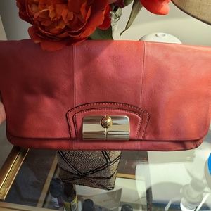 Coach foldover clutch